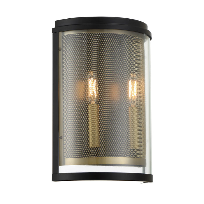 Metropolitan - N7812-726 - Two Light Wall Sconce - Soho by Robin Baron - Coal And Soft Brass