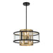 Metropolitan - N7814-726 - Four Light Convertible Semi Flush / Pendant - Soho by Robin Baron - Coal And Soft Brass