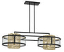 Metropolitan - N7819-726 - Six Light Island Pendant - Soho by Robin Baron - Coal And Soft Brass
