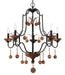 Minka-Lavery - 2665-723 - Five Light Chandelier - Colonial Charm - Old World Bronze w/Walnut