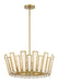 Minka-Lavery - 2675-695 - Five Light Pendant - Ricochet - Soft Brass