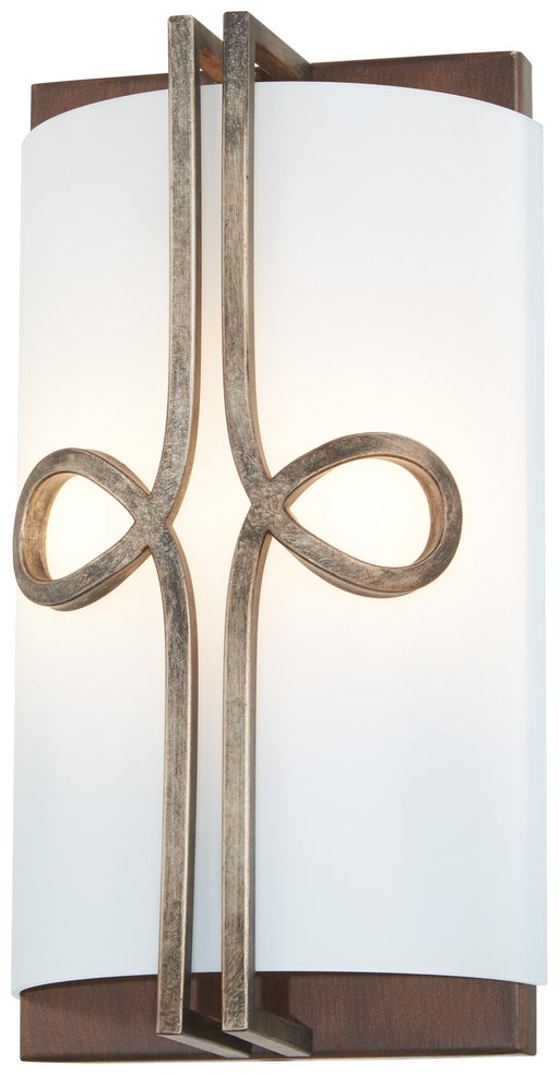 Minka-Lavery - 2692-115 - Two Light Wall Sconce - Yorkville by Robin Baron - Aged Darkwood w/Silver Patina