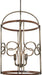 Minka-Lavery - 2694-115 - Four Light Pendant - Yorkville by Robin Baron - Aged Darkwood w/Silver Patina