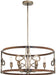 Minka-Lavery - 2696-115 - Six Light Pendant - Yorkville by Robin Baron - Aged Darkwood w/Silver Patina