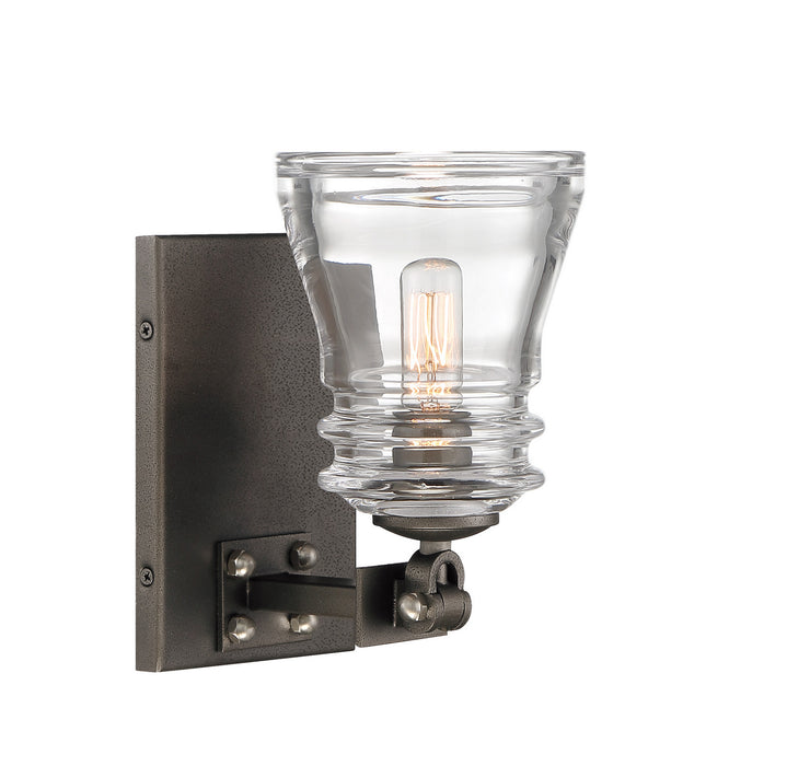 Minka-Lavery - 2731-709 - One Light Bath - Graham Avenue - Smoked Iron And Brushed Nickel