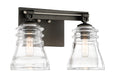 Minka-Lavery - 2732-709 - Two Light Bath - Graham Avenue - Smoked Iron And Brushed Nickel