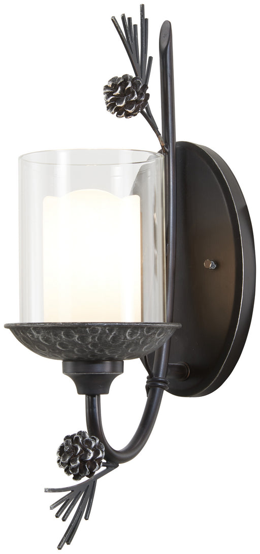 Minka-Lavery - 2751-694 - One Light Wall Sconce - Ponderosa Ridge - Weathered Spruce w/Silver Highlights