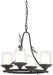 Minka-Lavery - 2754-694 - Four Light Chandelier - Ponderosa Ridge - Weathered Spruce w/Silver Highlights