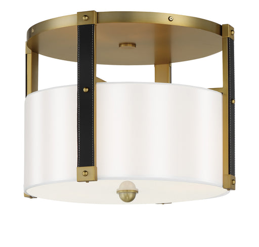 Chelsea Four Light Semi Flush Mount Soft Brass