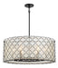 Minka-Lavery - 2866-66A - Six Light Pendant - Sheer Elegance - Coal