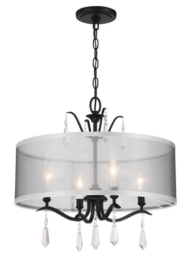 Laurel Estate Four Light Foyer/Semi Flush Coal