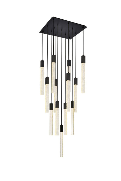 Weston 13 Light Pendant Black-Pendants-Elegant Lighting-Lighting Design Store