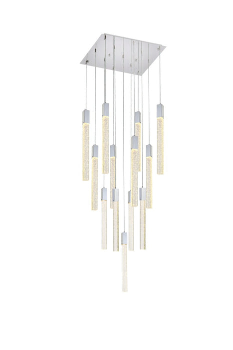 Weston 13 Light Pendant Chrome-Pendants-Elegant Lighting-Lighting Design Store