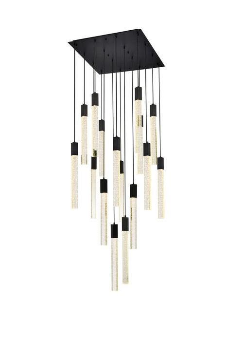 Weston 16 Light Pendant Black-Pendants-Elegant Lighting-Lighting Design Store