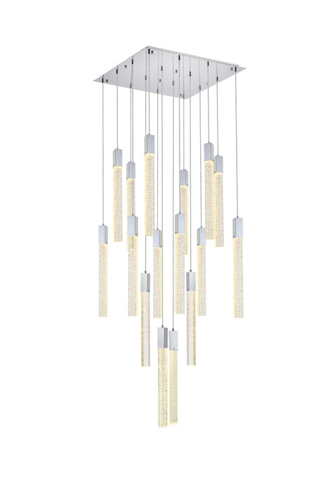 Weston 16 Light Pendant Chrome-Pendants-Elegant Lighting-Lighting Design Store