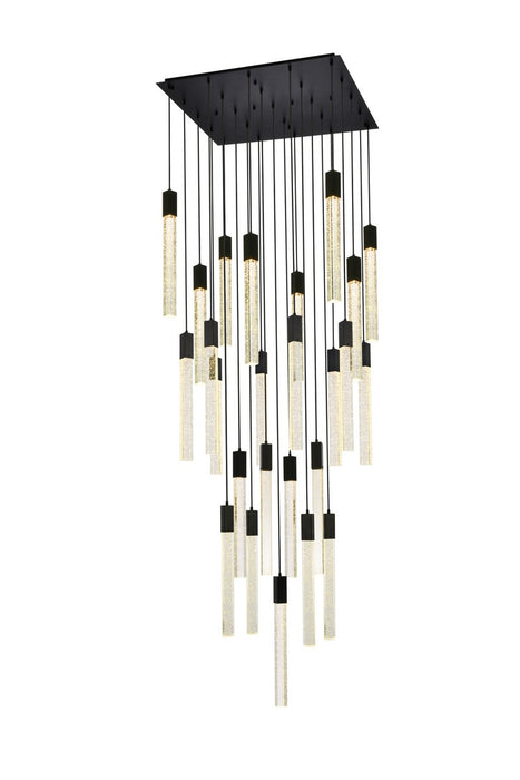 Weston 25 Light Pendant Black-Pendants-Elegant Lighting-Lighting Design Store