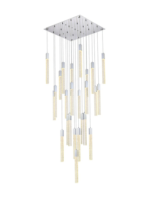 Weston 25 Light Pendant Chrome-Pendants-Elegant Lighting-Lighting Design Store