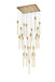Weston 25 Light Pendant Satin Gold-Pendants-Elegant Lighting-Lighting Design Store