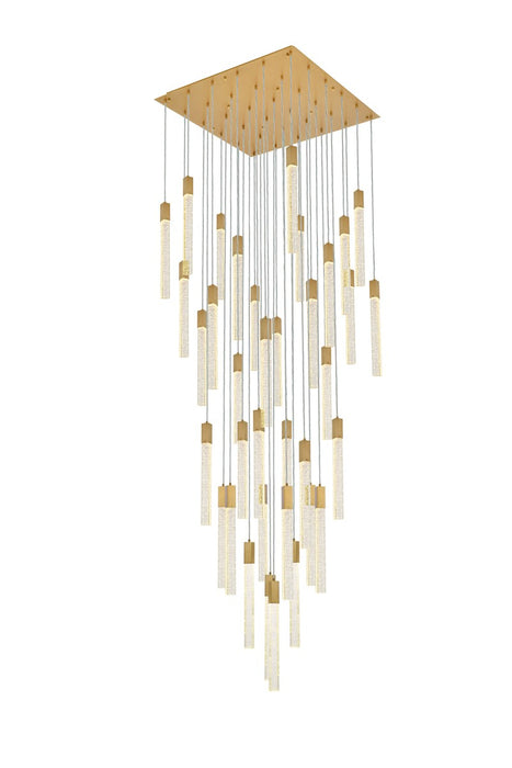 Weston 36 Light Pendant Satin Gold-Pendants-Elegant Lighting-Lighting Design Store