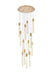 Weston 13 Light Pendant Satin Gold-Pendants-Elegant Lighting-Lighting Design Store
