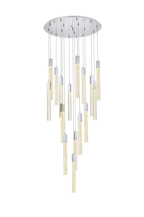 Weston 16 Light Pendant Chrome-Pendants-Elegant Lighting-Lighting Design Store