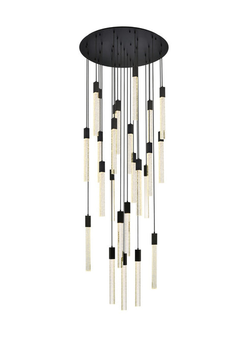 Weston 25 Light Pendant Black-Pendants-Elegant Lighting-Lighting Design Store