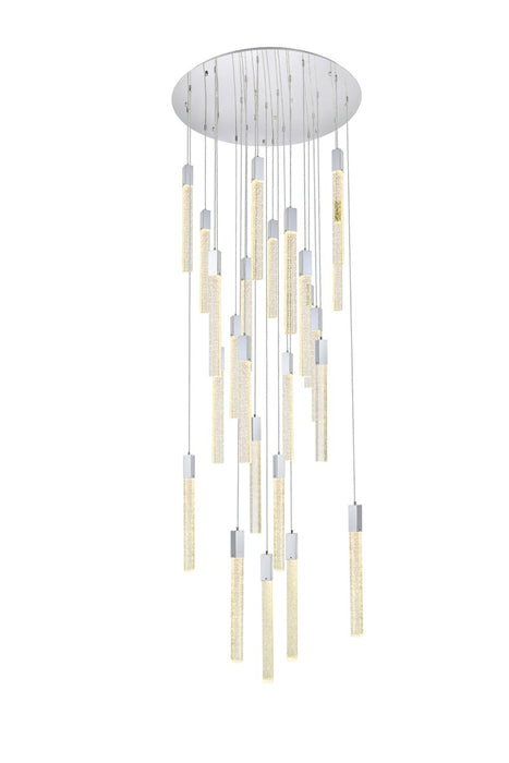 Weston 25 Light Pendant Chrome-Pendants-Elegant Lighting-Lighting Design Store