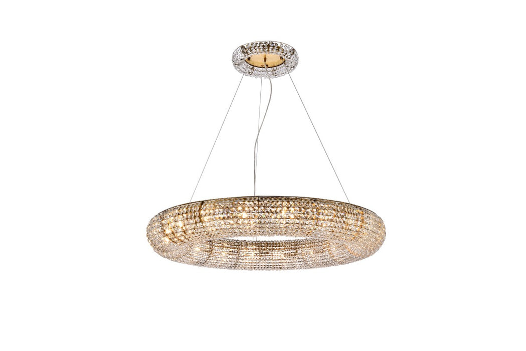 PARIS 18 Light Chandelier Gold-Large Chandeliers-Elegant Lighting-Lighting Design Store
