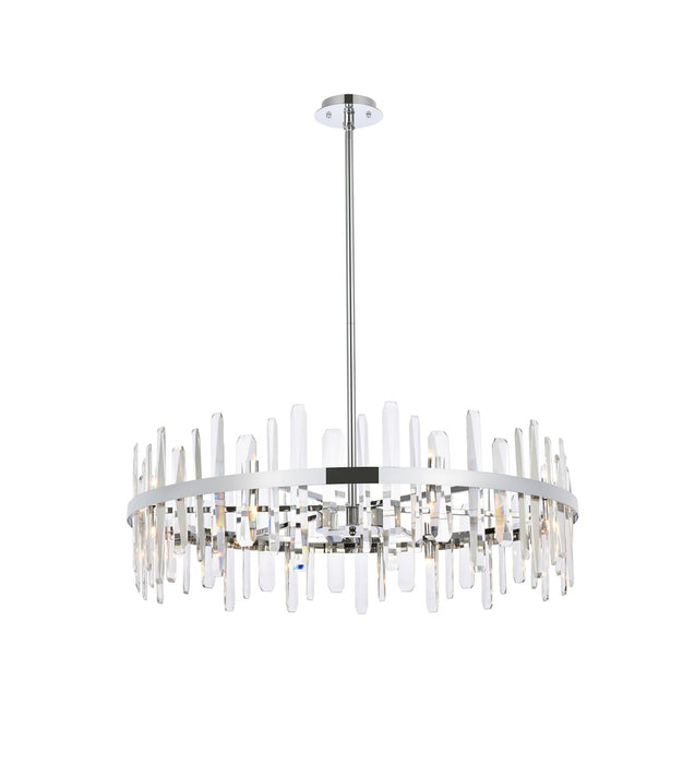Serena 16 Light Chandelier Chrome-Large Chandeliers-Elegant Lighting-Lighting Design Store