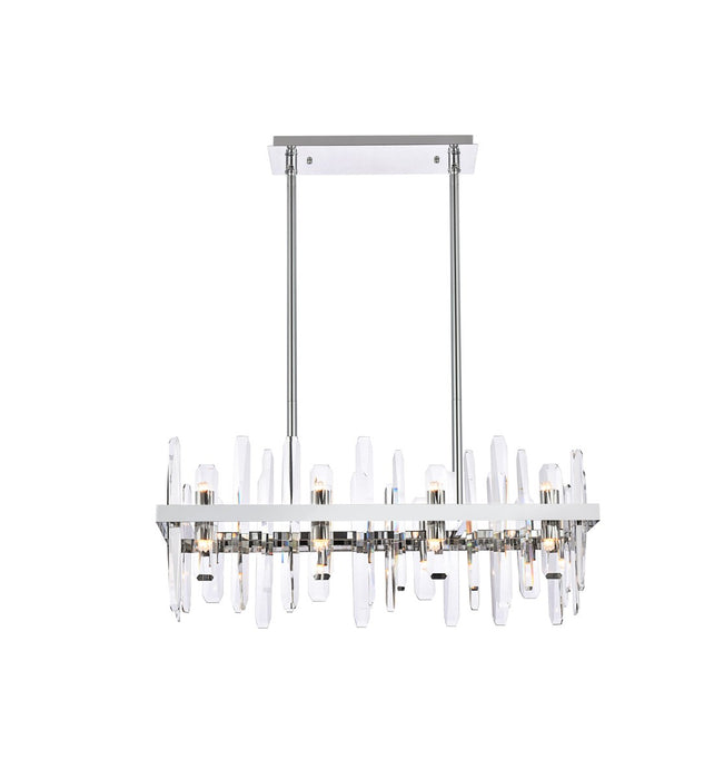 Serena 16 Light Chandelier Chrome-Mid. Chandeliers-Elegant Lighting-Lighting Design Store