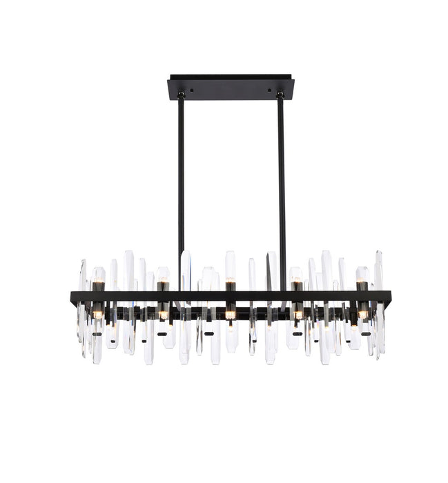 Serena 20 Light Chandelier Black-Large Chandeliers-Elegant Lighting-Lighting Design Store