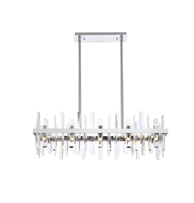 Serena 20 Light Chandelier Chrome-Large Chandeliers-Elegant Lighting-Lighting Design Store