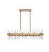 Serena 24 Light Chandelier Satin Gold-Linear/Island-Elegant Lighting-Lighting Design Store