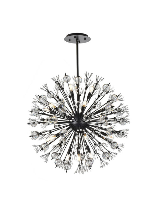 Vera 18 Light Pendant Black-Pendants-Elegant Lighting-Lighting Design Store