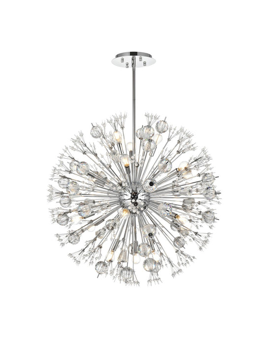 Vera 18 Light Pendant Chrome-Pendants-Elegant Lighting-Lighting Design Store