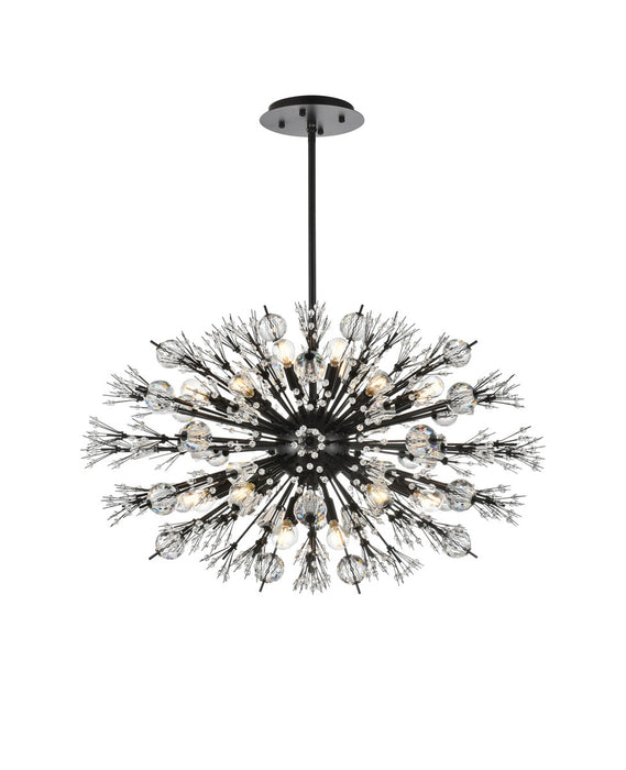 Vera 24 Light Pendant Black-Pendants-Elegant Lighting-Lighting Design Store