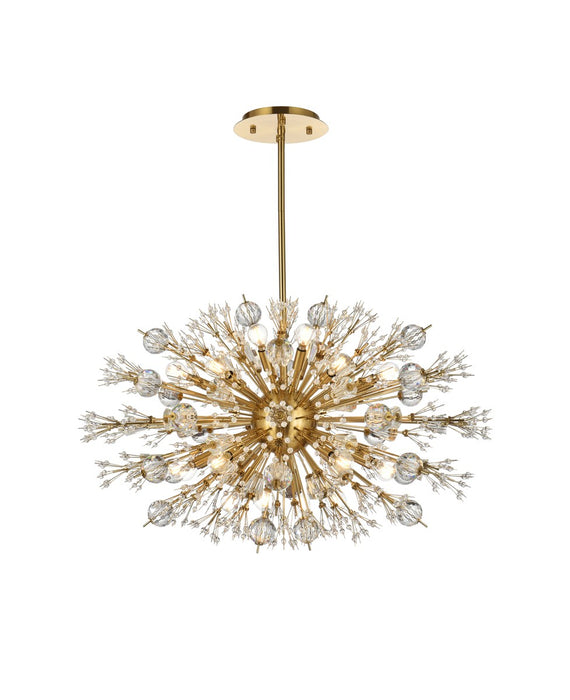 Vera 24 Light Pendant Gold-Pendants-Elegant Lighting-Lighting Design Store