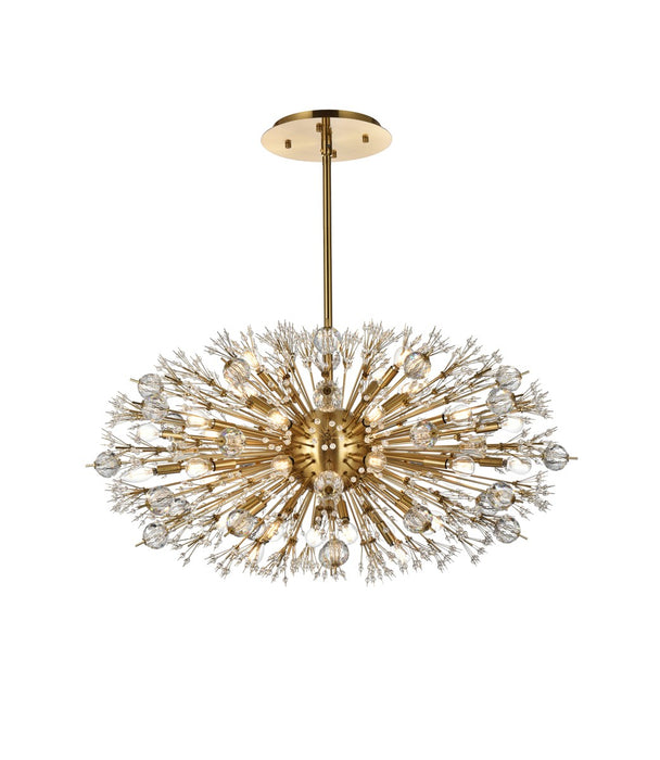 Vera 38 Light Pendant Gold-Large Chandeliers-Elegant Lighting-Lighting Design Store