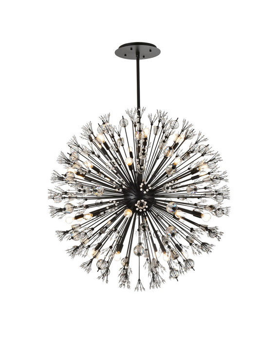 Vera 32 Light Pendant Black-Large Chandeliers-Elegant Lighting-Lighting Design Store