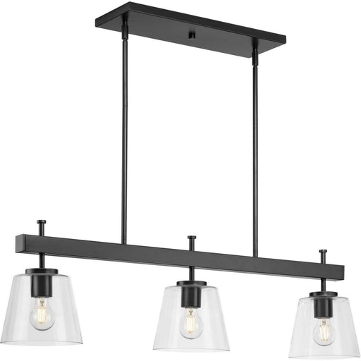 Progress Lighting - P400298-31M - Three Light Linear Island Chandelier - Saffert - Matte Black