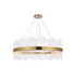 Dallas 20 Light Pendant Satin Gold-Large Chandeliers-Elegant Lighting-Lighting Design Store