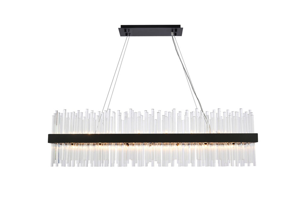 Dallas 28 Light Chandelier Black-Large Chandeliers-Elegant Lighting-Lighting Design Store