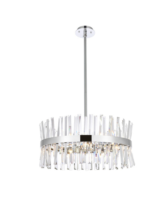 Serephina 14 Light Pendant Chrome-Mid. Chandeliers-Elegant Lighting-Lighting Design Store