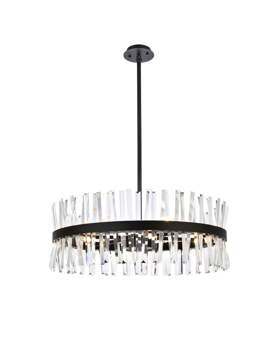 Serephina 16 Light Chandelier Black-Mid. Chandeliers-Elegant Lighting-Lighting Design Store