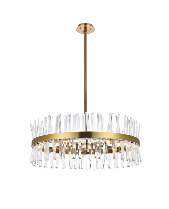 Serephina 16 Light Chandelier Satin Gold-Mid. Chandeliers-Elegant Lighting-Lighting Design Store