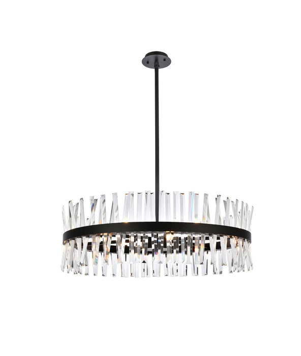 Serephina 16 Light Chandelier Black-Large Chandeliers-Elegant Lighting-Lighting Design Store