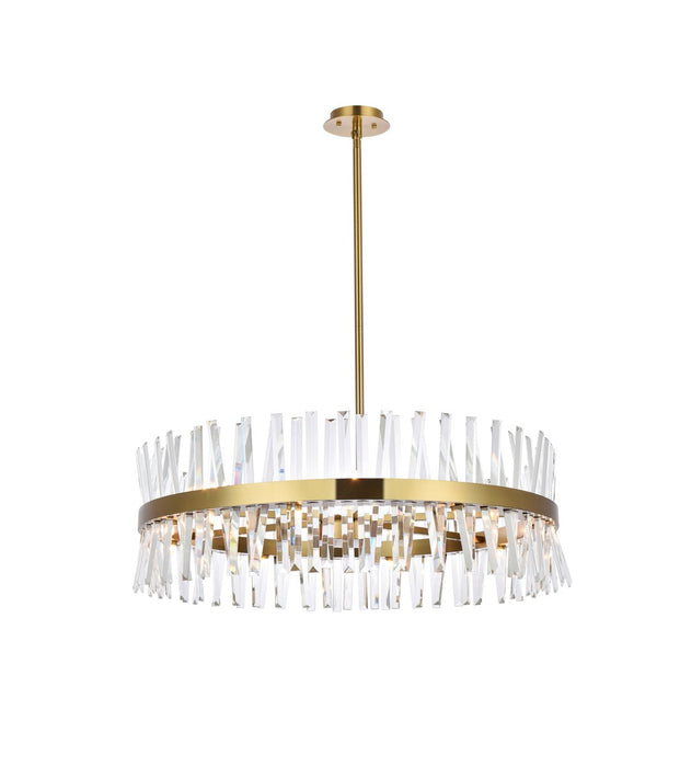 Serephina 16 Light Chandelier Satin Gold-Large Chandeliers-Elegant Lighting-Lighting Design Store