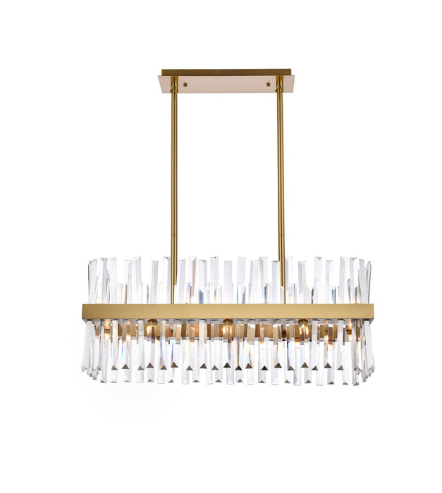 Serephina 16 Light Chandelier Satin Gold-Mid. Chandeliers-Elegant Lighting-Lighting Design Store