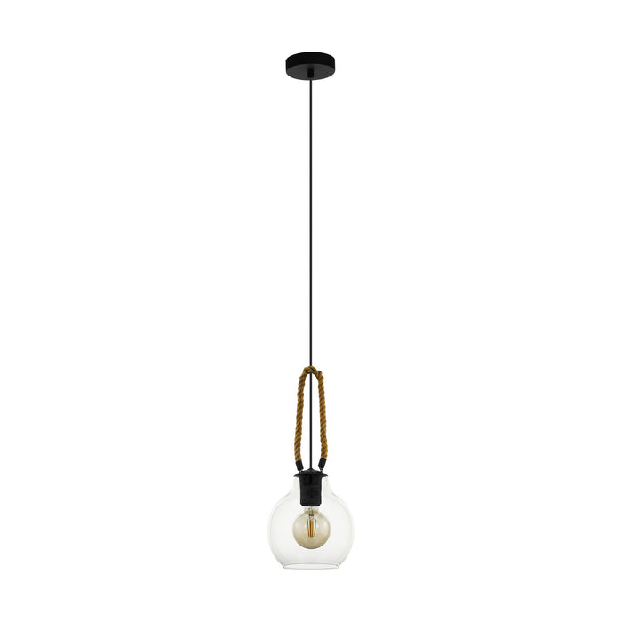 Eglo USA - 43617A - One Light Pendant - Roding - Structured Black