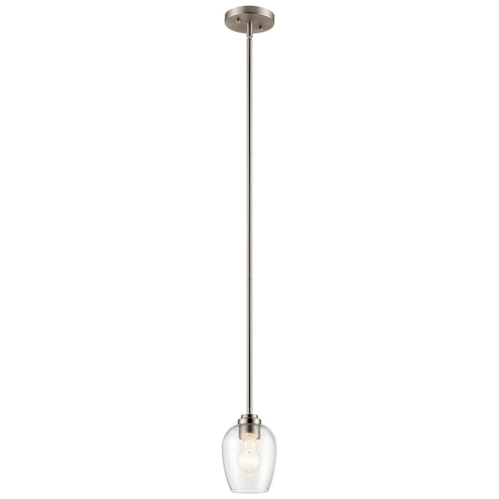 Kichler - 44380NICS - One Light Mini Pendant - Valserrano - Brushed Nickel
